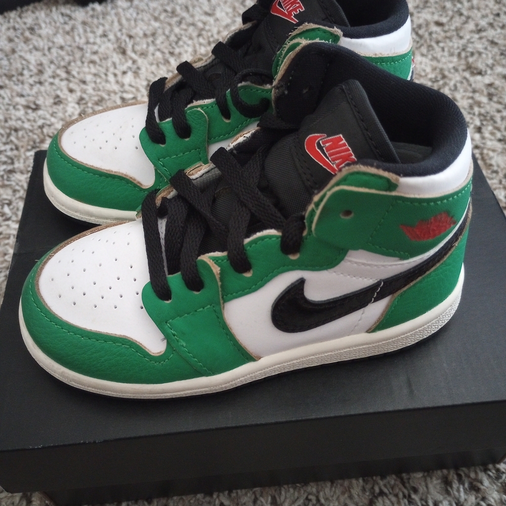 Kids Jordan 1 Lucky Green